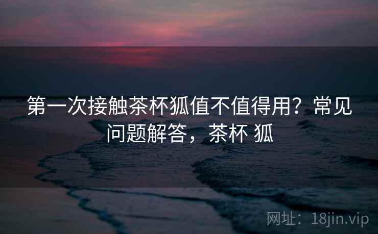 第一次接触茶杯狐值不值得用？常见问题解答，茶杯 狐